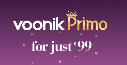 India Desire : Voonik Primo Subscription Offer: Join Voonik Primo At Rs 99 & Get Free Shipping, Surprise Gift, Free Rs 200 Voonik Credit And Many More Benefits